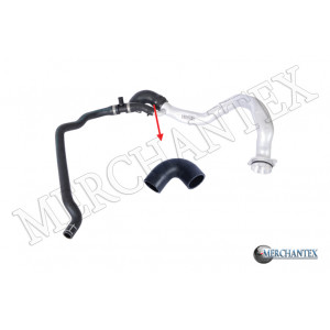 11537584630 BMW COOLING HOSE EXCLUDING METAL PIPE HOSE SHOWN WITH ARROW