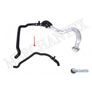 11537589949 BMW COOLING HOSE EXCLUDING METAL PIPE HOSE SHOWN WITH ARROW