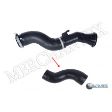 (13717597588) BMW TURBO HOSE EXCLUDING PLASTIC PIPE HOSE SHOWN WITH ARROW