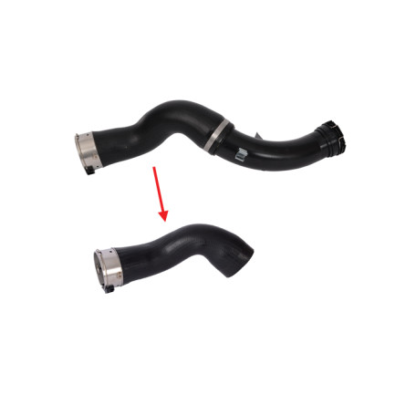 (13717597587) BMW TURBO HOSE WITHOUT PLASTIC PARTS