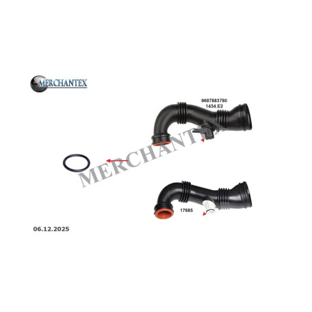 (1434.E1 1434.53 1434.E2 9687883780 9687883680 9656953680 13717798147) CITROEN FIAT MINI PEUGEOT TURBO PIPE GASKET (1434.E1 1434.53 1434.E2 9687883780 9687883680 9656953680 13717798147) CITROEN FIAT MINI PEUGEOT TURBO PIPE GASKET