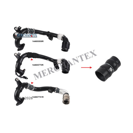 (144607751R 144600509R 144605770R 1446000Q2M 1446000Q3M) MITSUBISHI NISSAN RENAULT TURBO HOSEEXCLUDING PLASTIC PIPE