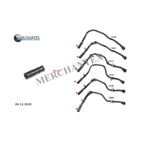 (51797228 73502587 51827013 51811196 51797376 51800023 51773229 51797377 51772279 9S516758AB 1610396 9S516758AA 1565242) ALFA ROMEO FIAT FORD LANCIA RAM OIL VAPOR PIPE HOSE
EXCLUDING PLASTIC PIPE (51797228 73502587 51827013 51811196 51797376 51800023 51773229 51797377 51772279 9S516758AB 1610396 9S516758AA 1565242) ALFA ROMEO FIAT FORD LANCIA RAM OIL VAPOR PIPE HOSE
EXCLUDING PLASTIC PIPE