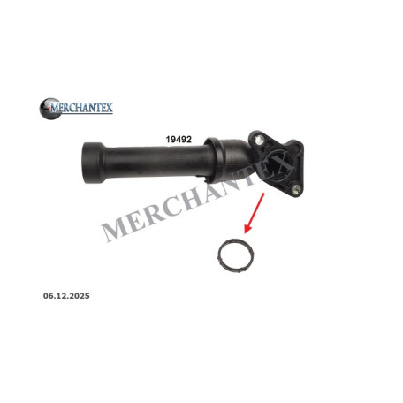 (6C1Q8B535AF 1380563 6C1Q8B535AE 1341.H8 9659272080) CITROEN FIAT FORD PEUGEOT GASKET OF WATER PUMP PIPE (6C1Q8B535AF 1380563 6C1Q8B535AE 1341.H8 9659272080) CITROEN FIAT FORD PEUGEOT GASKET OF WATER PUMP PIPE