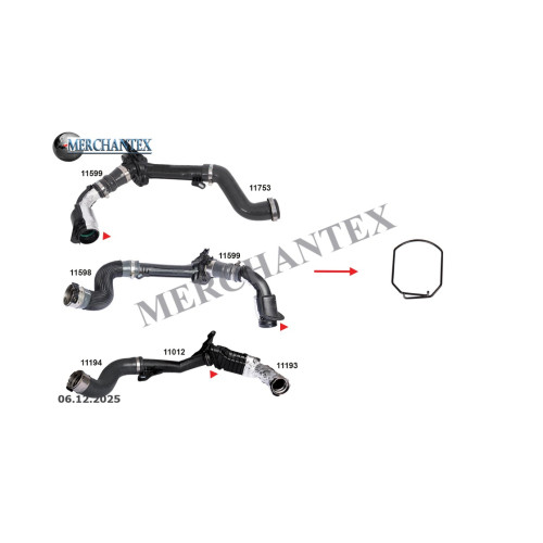 (7701071997) RENAULT TURBO PIPE CLIPS