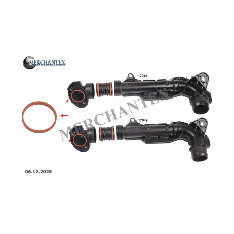 (9810958280 3647602 SU001A7868 KV6Q9F764AA 2261066) CITROEN DS FIAT FORD OPEL PEUGEOT TOYOTA VAUXHALL TURBO PIPE GASKET
EXCLUDING PLASTIC PIPE